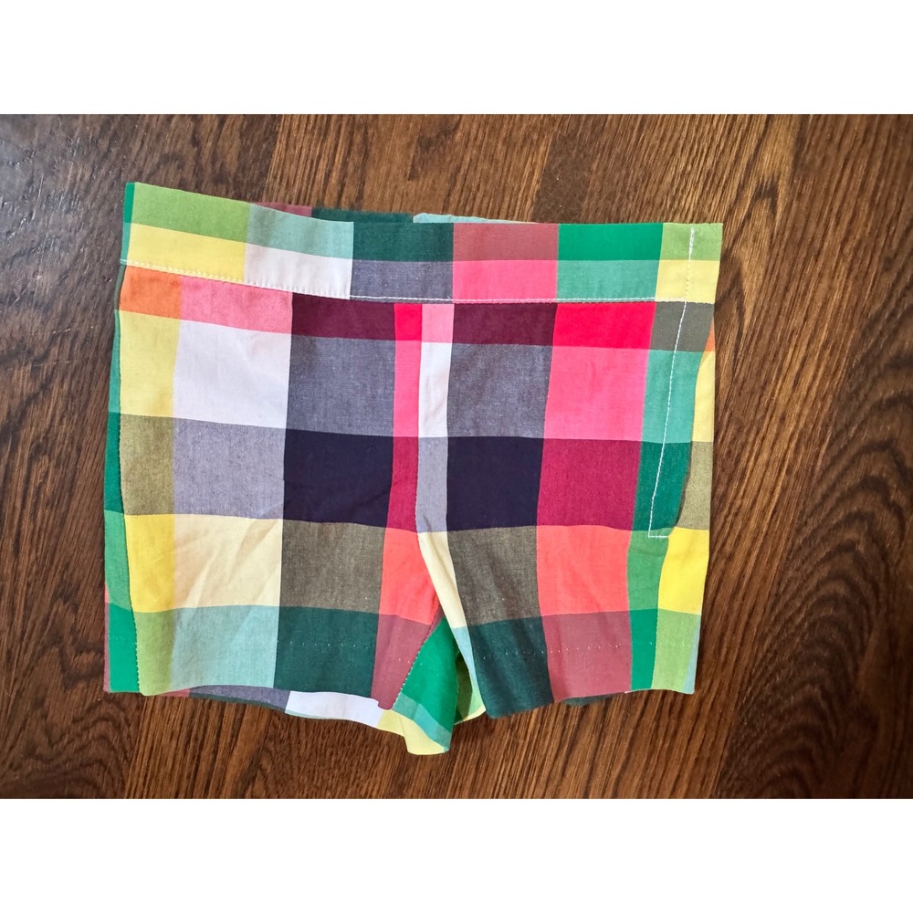 NWT Janie and Jack Kids Multicolor Plaid Shorts Adjustable‎ Waist 2T Preppy New